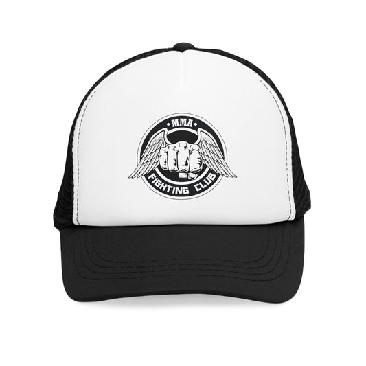 MMA Fighting Club/ Trucker Cap with mesh back/ Black and White